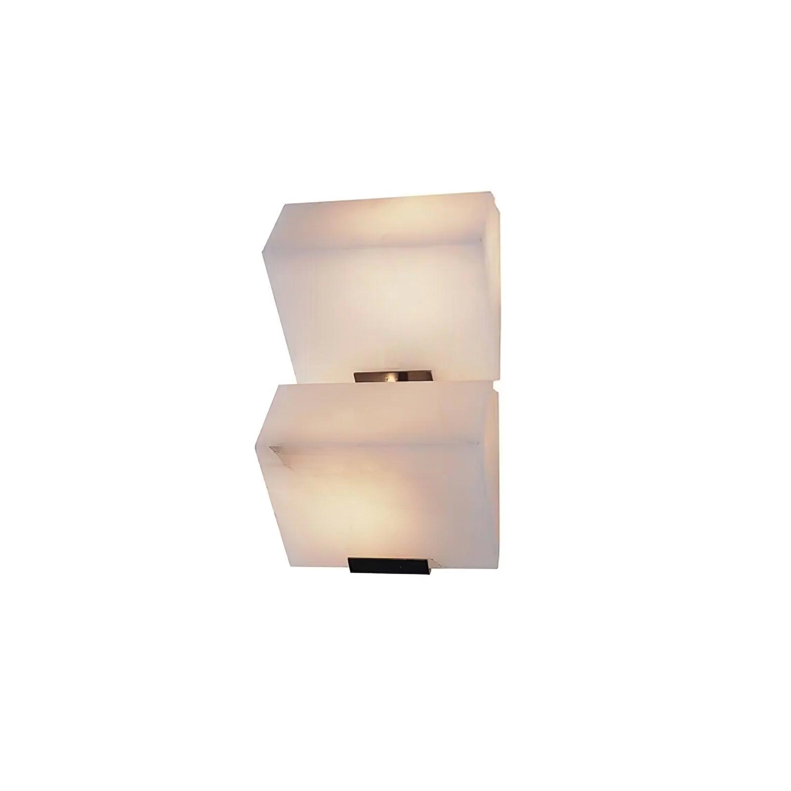 Wandlamp Modern met Albast Kappen en Geïntegreerde LED