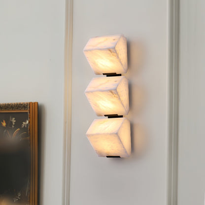 Wandlamp Modern met Albast Kappen en Geïntegreerde LED