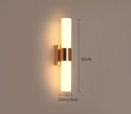 Wandlamp Modern met Cilindervormige Kappen en Geïntegreerde LED