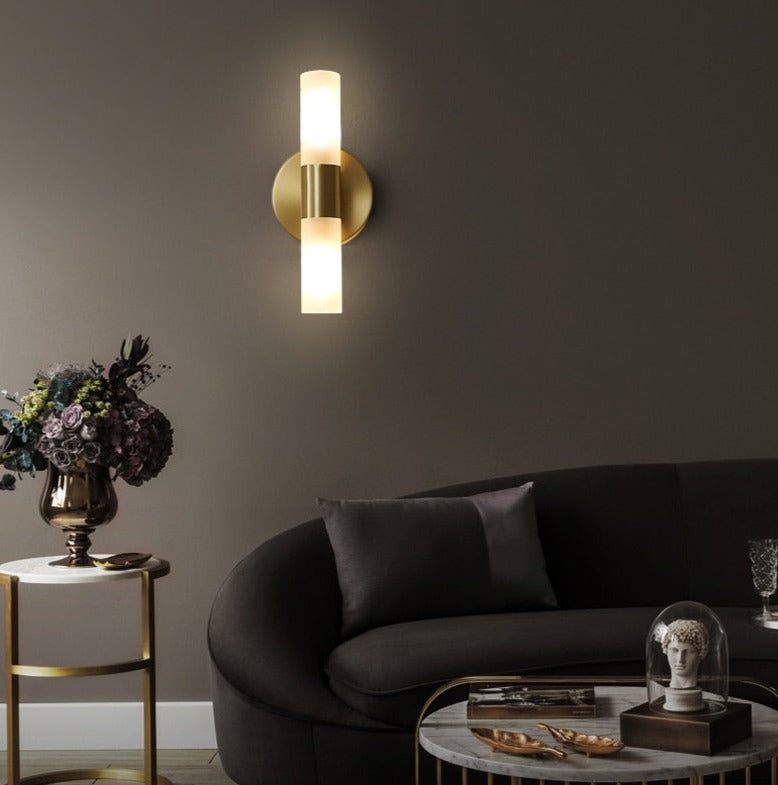 Wandlamp Modern met Cilindervormige Kappen en Geïntegreerde LED