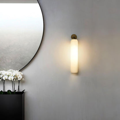 Wandlamp Modern met Cilindrisch Glazen Kap en GU10 Fitting