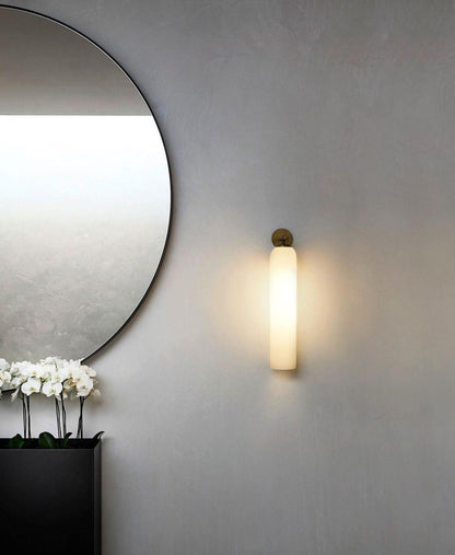 Wandlamp Modern met Cilindrisch Glazen Kap en GU10 Fitting