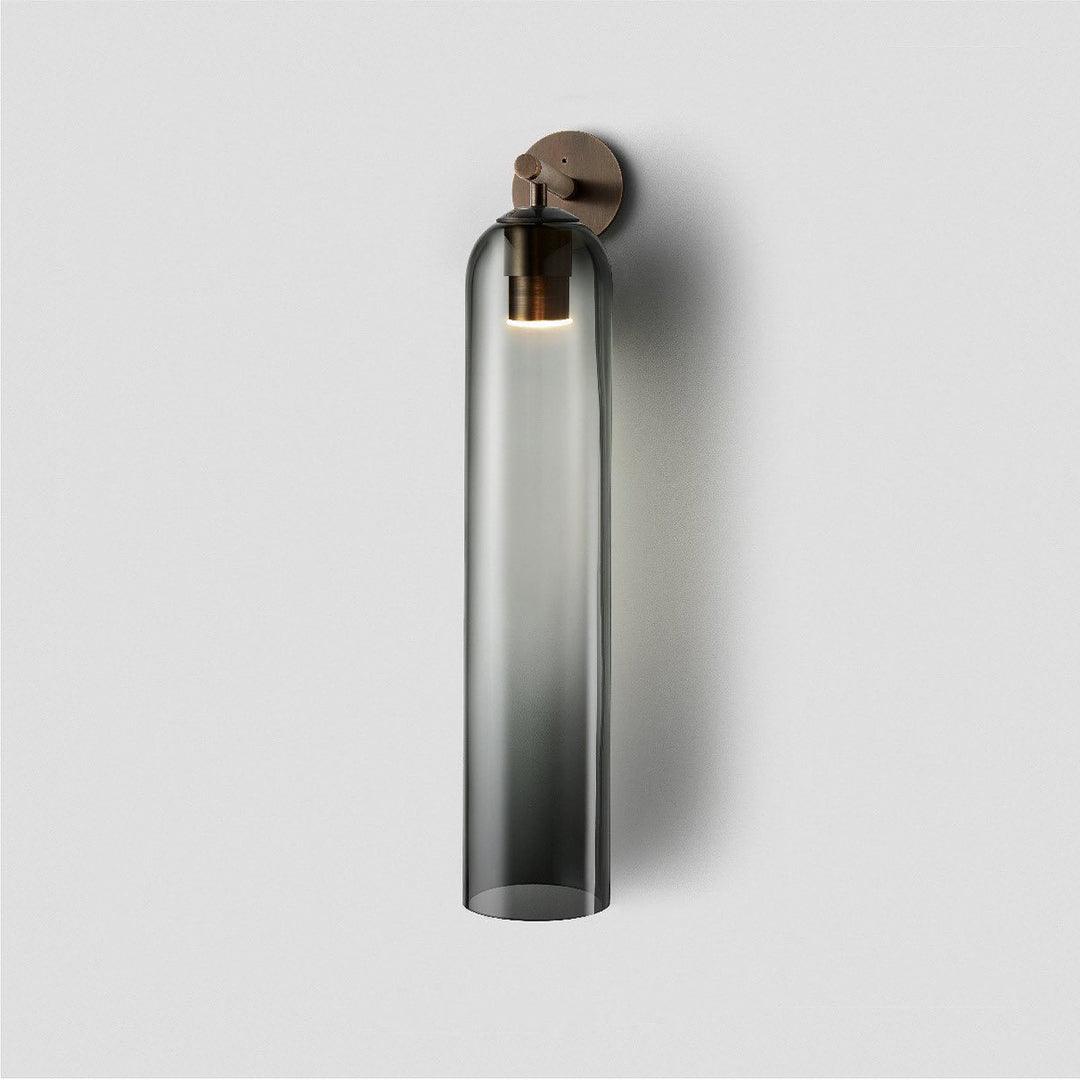 Wandlamp Modern met Cilindrisch Glazen Kap en GU10 Fitting