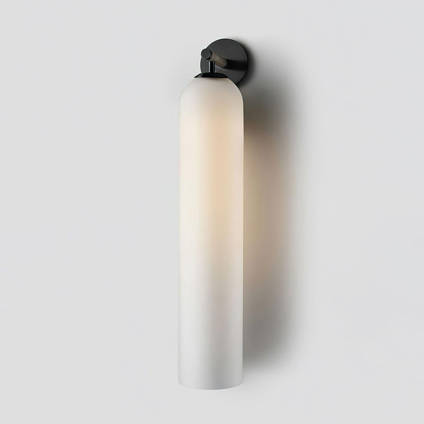 Wandlamp Modern met Cilindrisch Glazen Kap en GU10 Fitting
