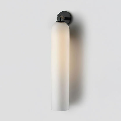 Wandlamp Modern met Cilindrisch Glazen Kap en GU10 Fitting