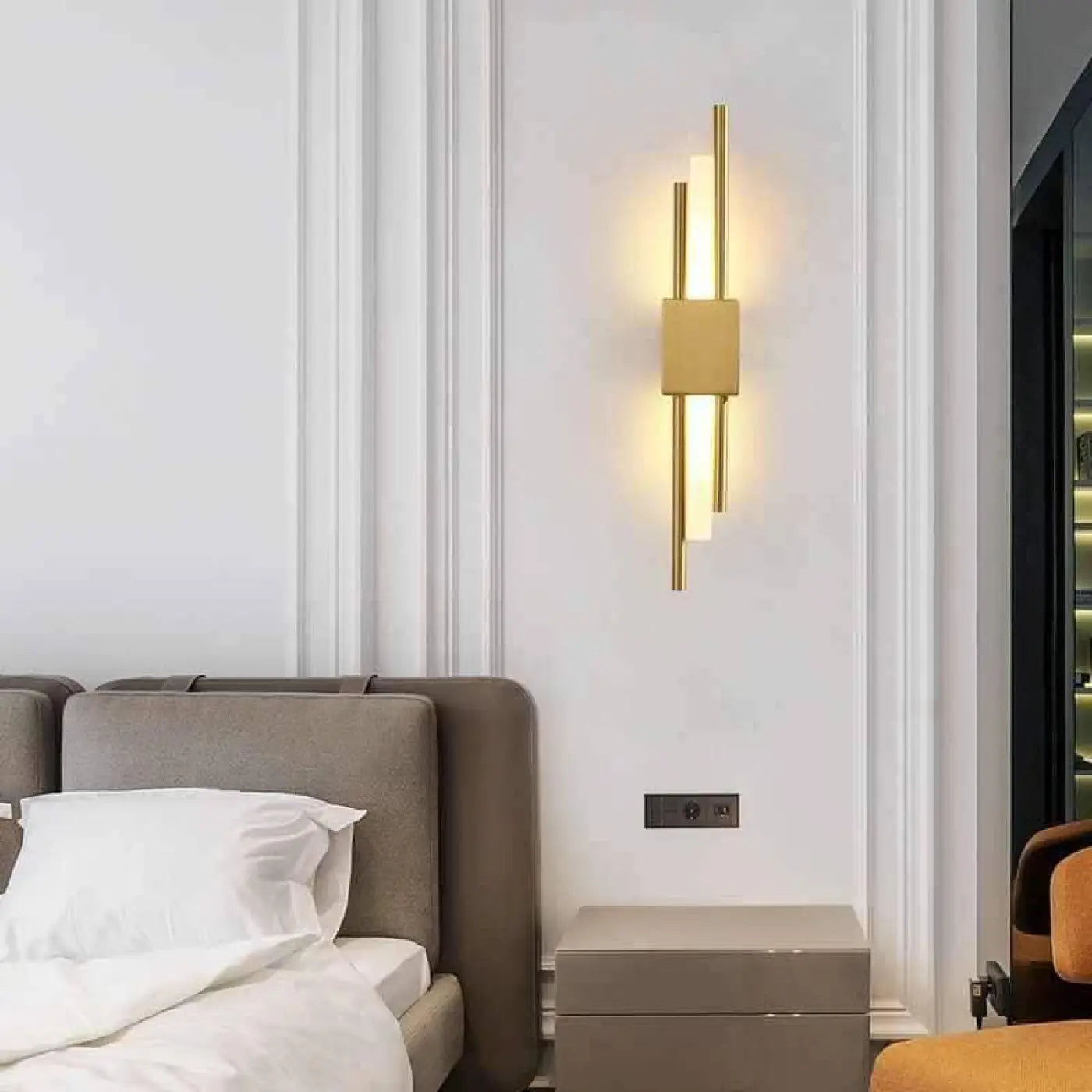 Wandlamp Modern met Dubbele Staafverlichting en Geïntegreerd LED