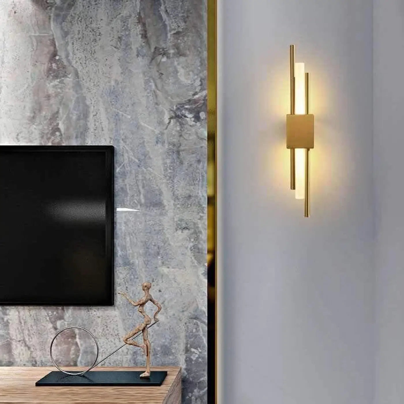 Wandlamp Modern met Dubbele Staafverlichting en Geïntegreerd LED