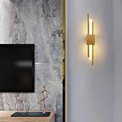Wandlamp Modern met Dubbele Staafverlichting en Geïntegreerd LED