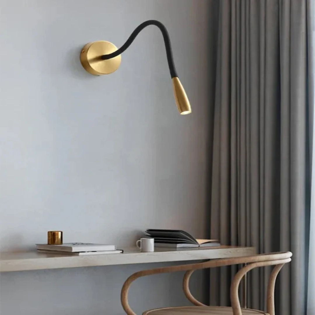 Wandlamp Modern met Flexibele Arm en Geïntegreerde LED voor Lezen