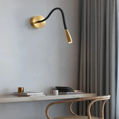 Wandlamp Modern met Flexibele Arm en Geïntegreerde LED voor Lezen