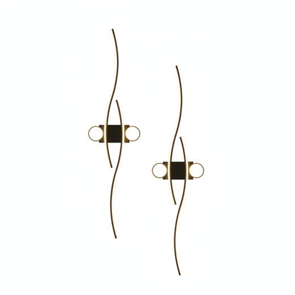 Wandlamp Modern met Golvend LED Design en Warm Licht