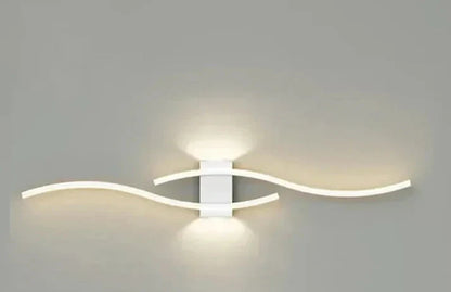 Wandlamp Modern met Golvend LED Design en Warm Licht