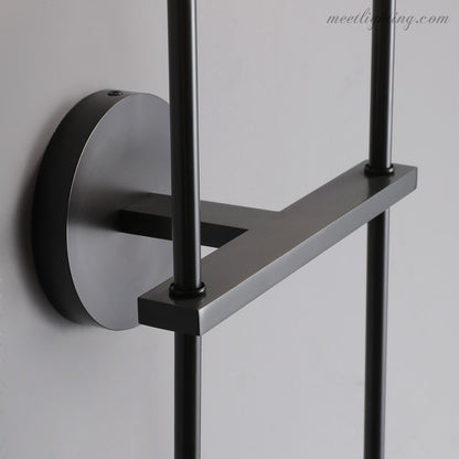 Wandlamp Modern met Twee Kristallen Bollen en Messing Armen