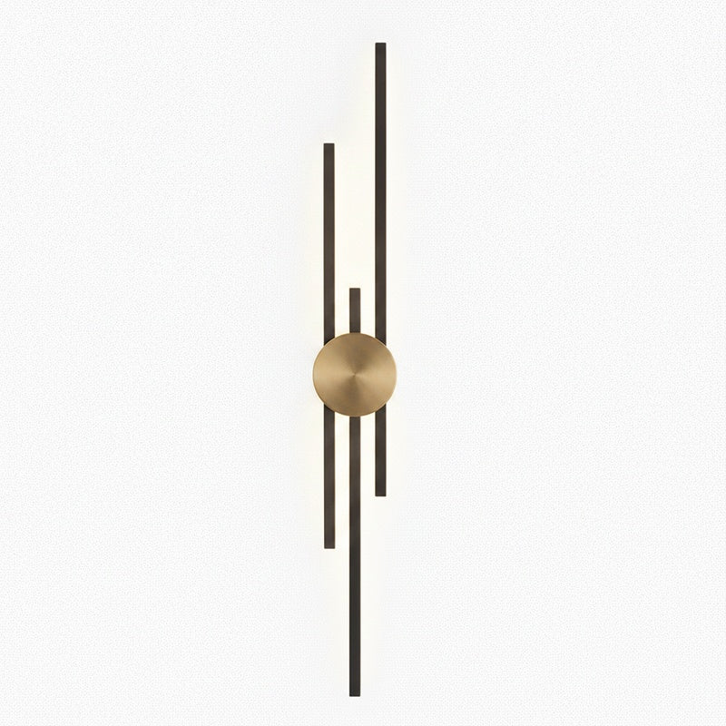 Wandlamp Modern met Verticale LED Staven en Ronde Basis