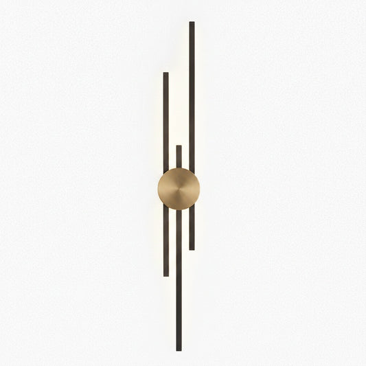 Wandlamp Modern met Verticale LED Staven en Ronde Basis