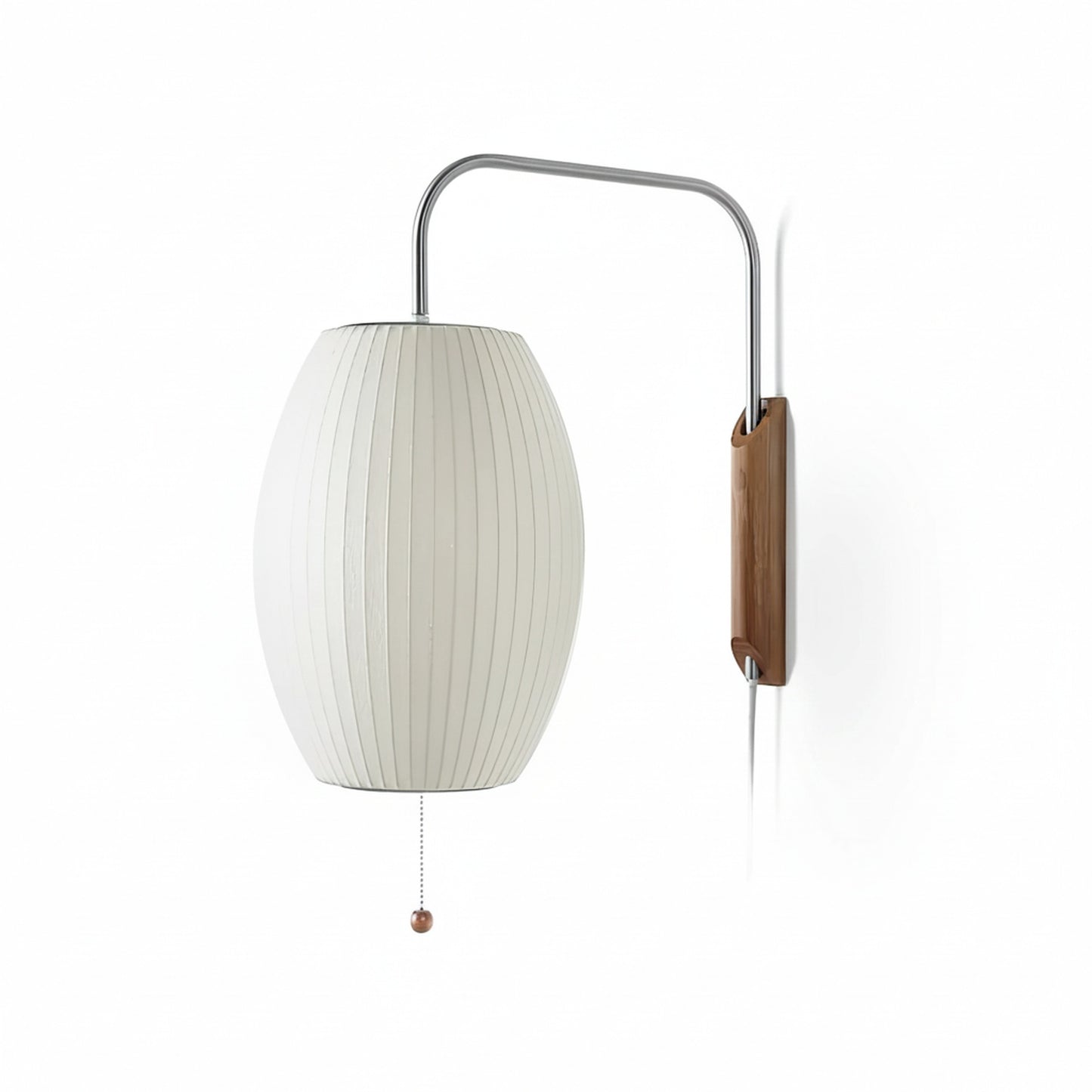 Wandlamp Retro met Draaibare Arm en Trekkoord Schakelaar