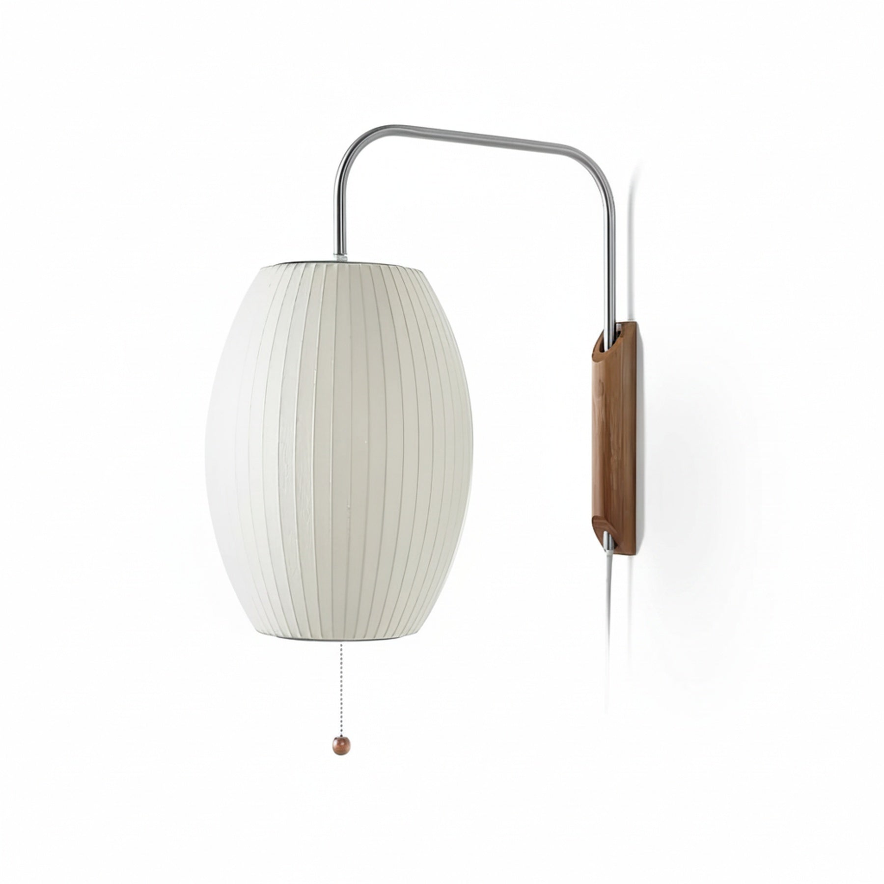Wandlamp Retro met Draaibare Arm en Trekkoord Schakelaar