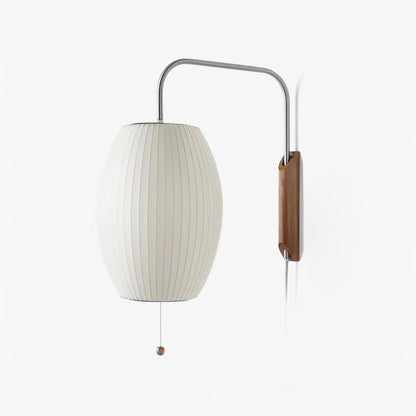 Wandlamp Retro met Draaibare Arm en Trekkoord Schakelaar