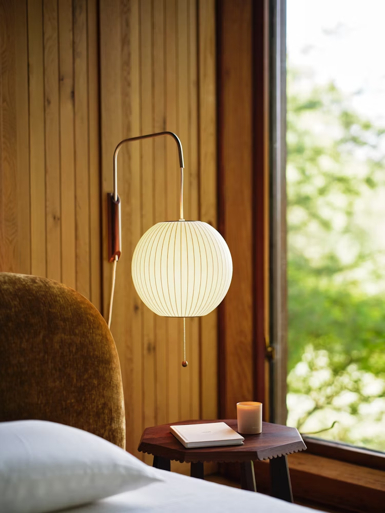 Wandlamp Retro met Draaibare Arm en Trekkoord Schakelaar