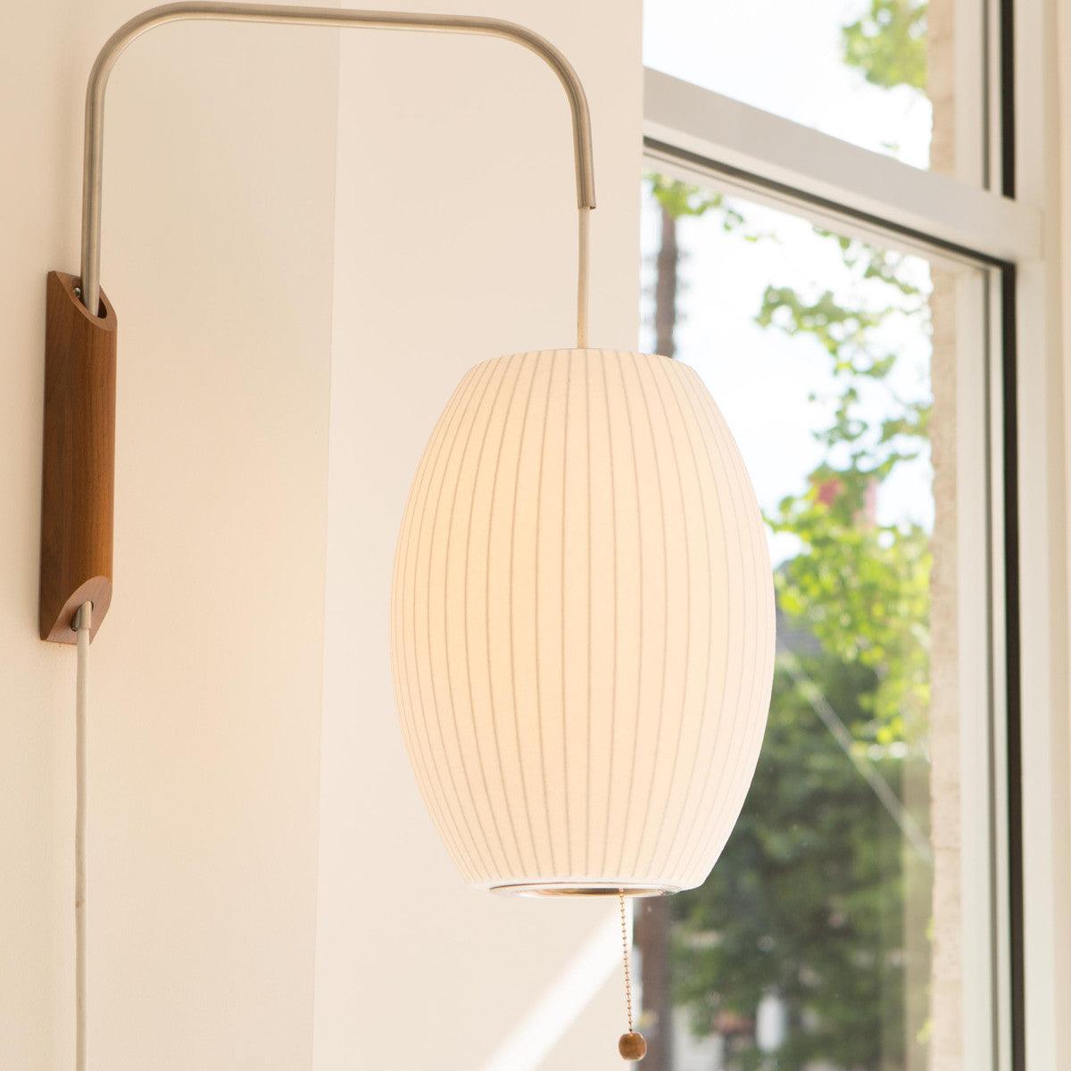 Wandlamp Retro met Draaibare Arm en Trekkoord Schakelaar