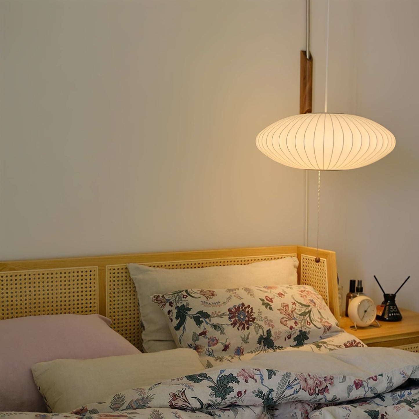 Wandlamp Retro met Draaibare Arm en Trekkoord Schakelaar