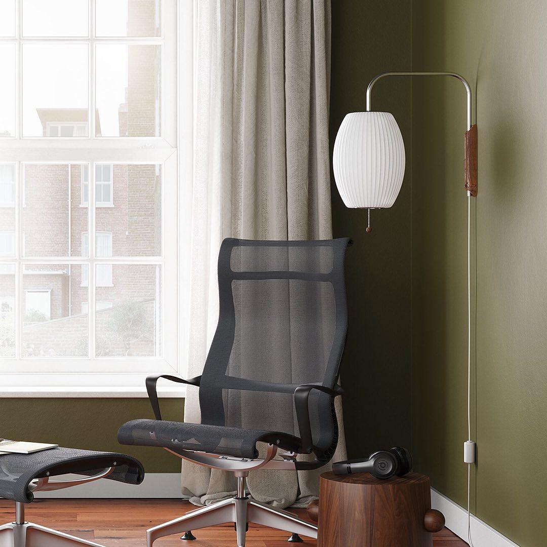Wandlamp Retro met Draaibare Arm en Trekkoord Schakelaar