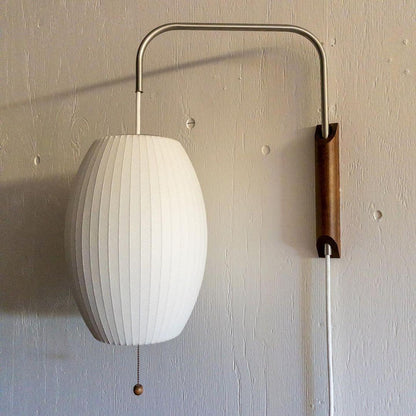 Wandlamp Retro met Draaibare Arm en Trekkoord Schakelaar