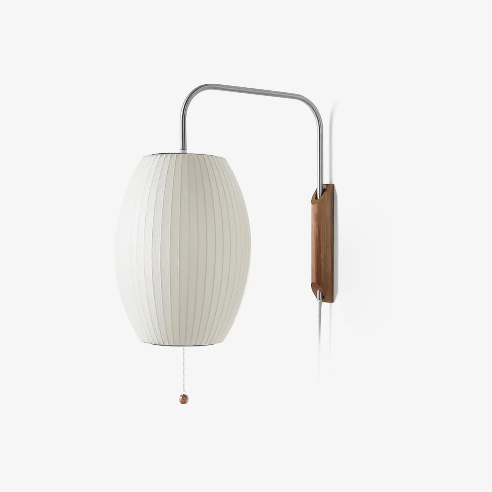 Wandlamp Retro met Draaibare Arm en Trekkoord Schakelaar