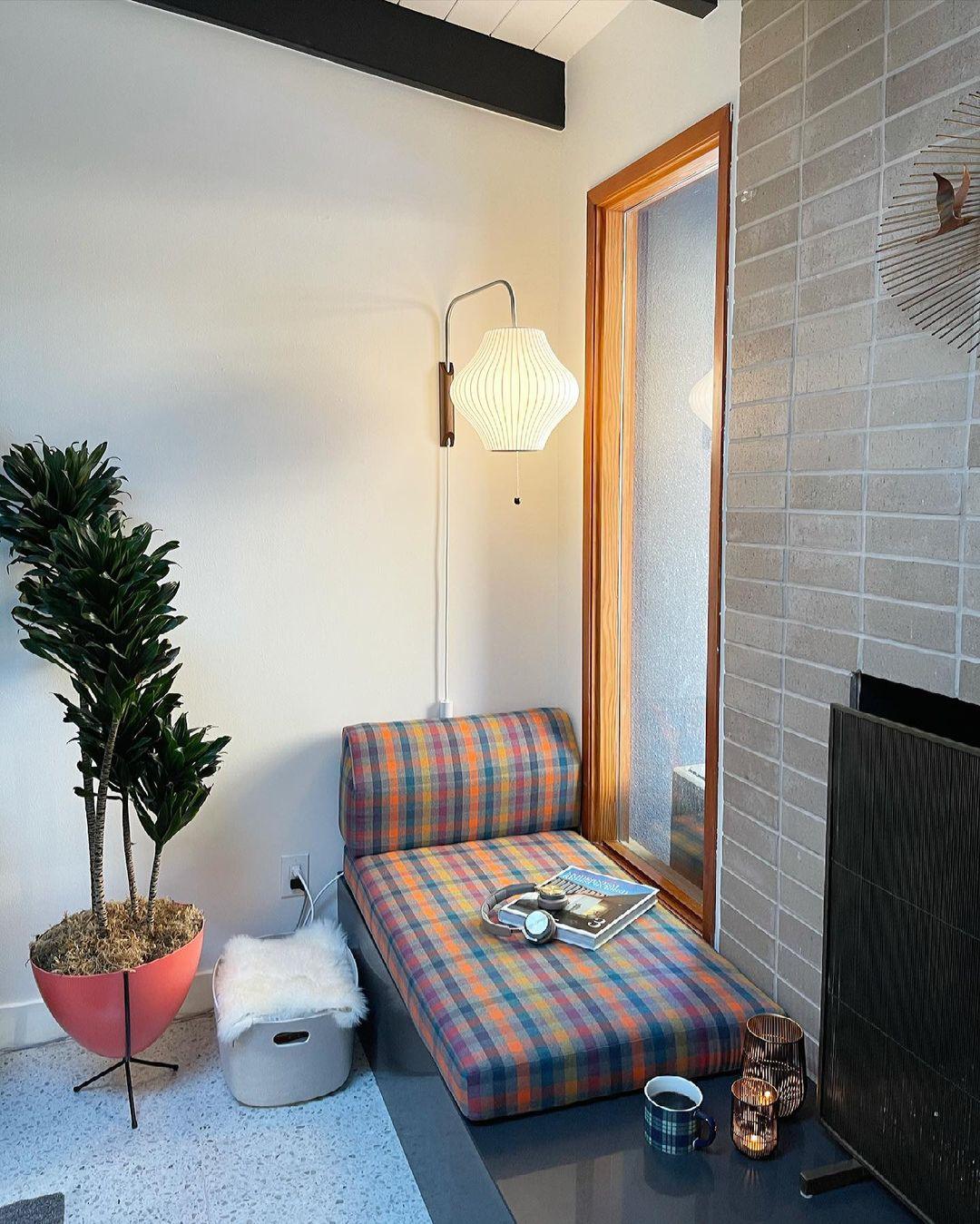 Wandlamp Retro met Draaibare Arm en Trekkoord Schakelaar