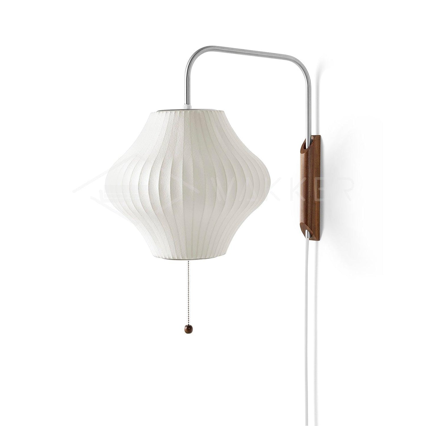 Wandlamp Retro met Draaibare Arm en Trekkoord Schakelaar