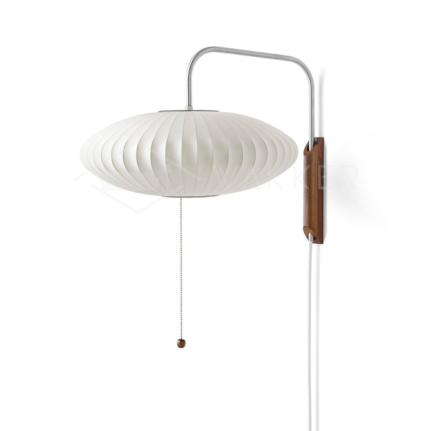 Wandlamp Retro met Draaibare Arm en Trekkoord Schakelaar