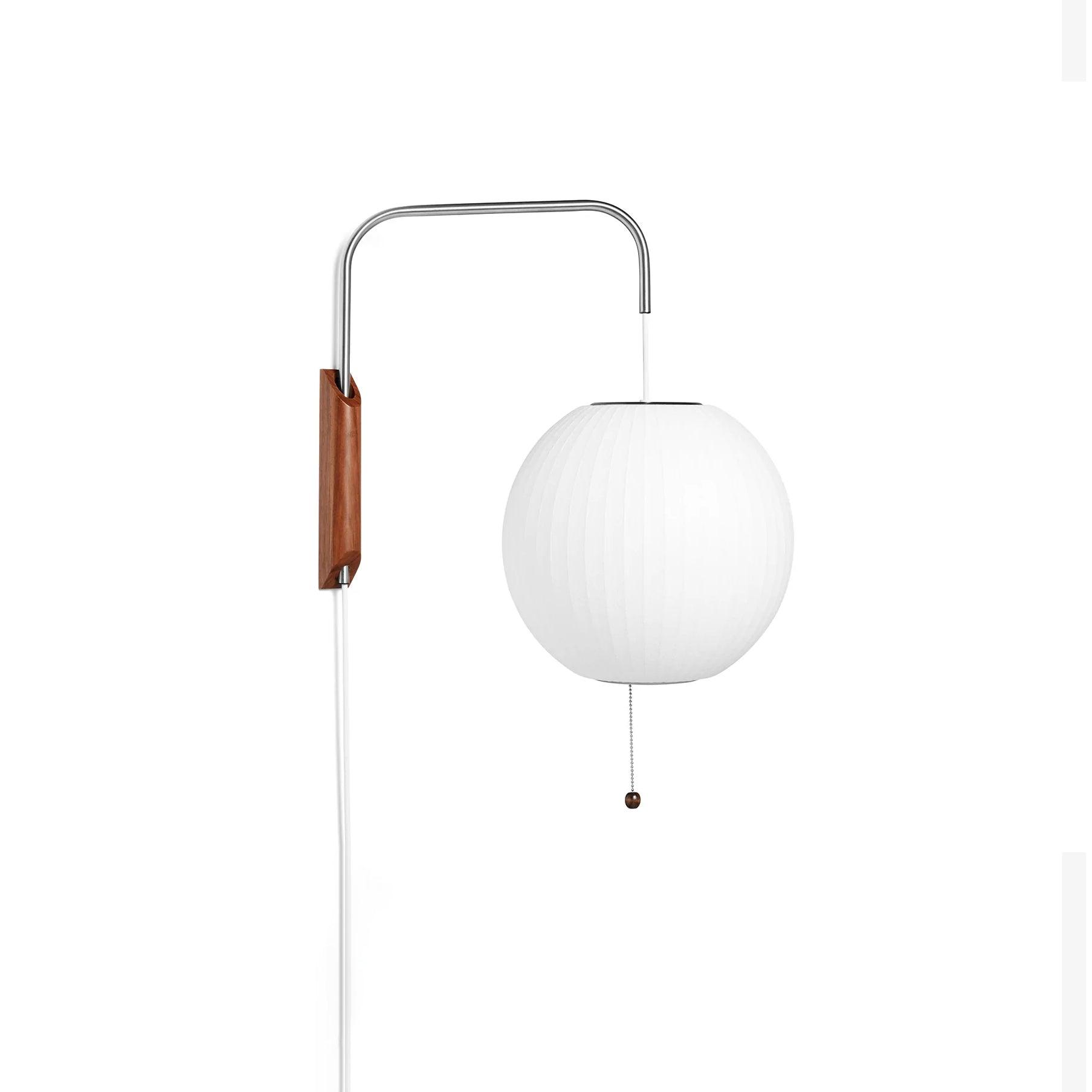 Wandlamp Retro met Draaibare Arm en Trekkoord Schakelaar