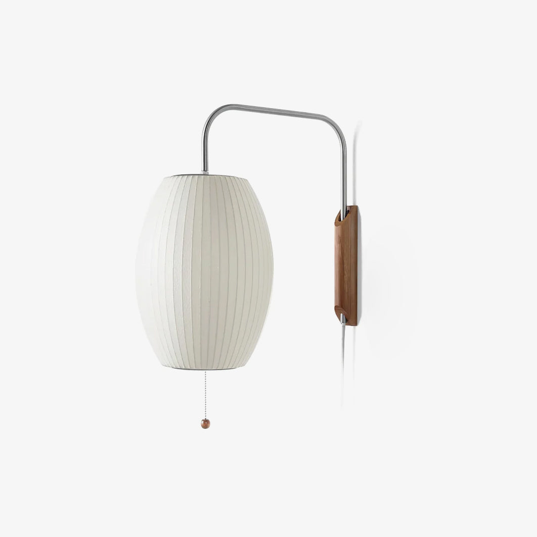 Wandlamp Retro met Draaibare Arm en Trekkoord Schakelaar