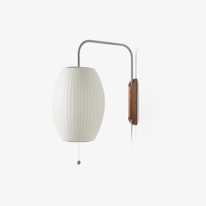 Wandlamp Retro met Draaibare Arm en Trekkoord Schakelaar