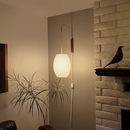 Wandlamp Retro met Draaibare Arm en Trekkoord Schakelaar