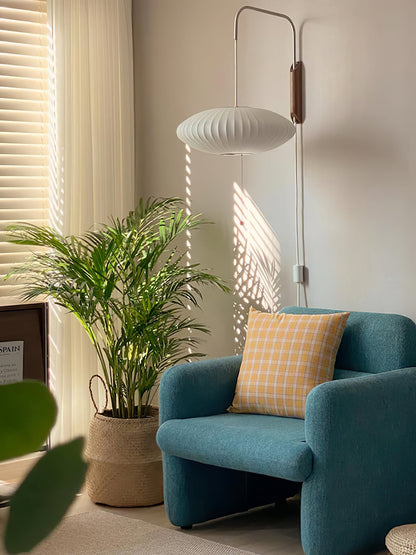 Wandlamp Retro met Draaibare Arm en Trekkoord Schakelaar