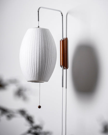 Wandlamp Retro met Draaibare Arm en Trekkoord Schakelaar