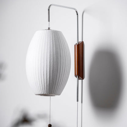 Wandlamp Retro met Draaibare Arm en Trekkoord Schakelaar
