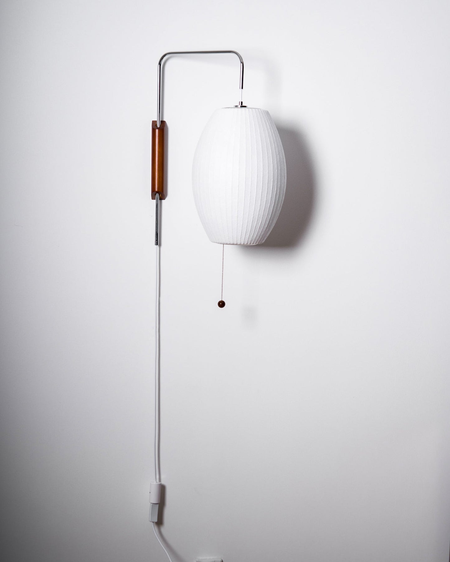 Wandlamp Retro met Draaibare Arm en Trekkoord Schakelaar