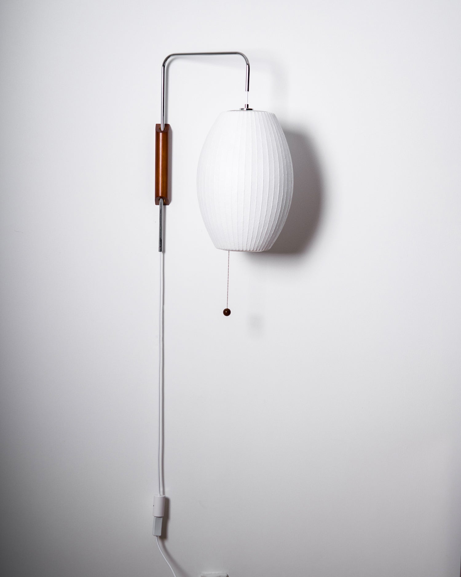 Wandlamp Retro met Draaibare Arm en Trekkoord Schakelaar