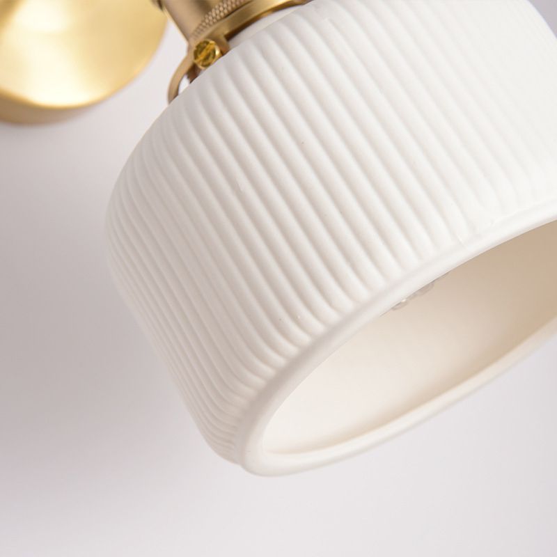 Wandlamp Retro met Keramieken Kap en Draaibare Arm