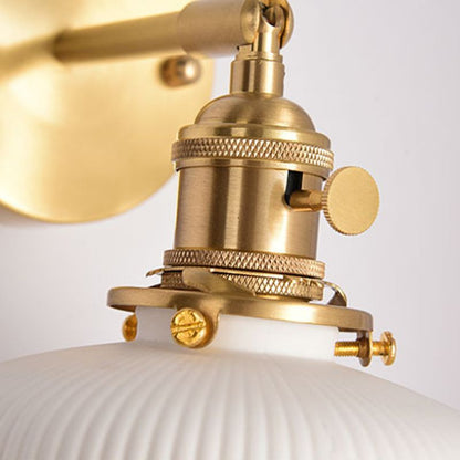 Wandlamp Retro met Keramieken Kap en Draaibare Arm