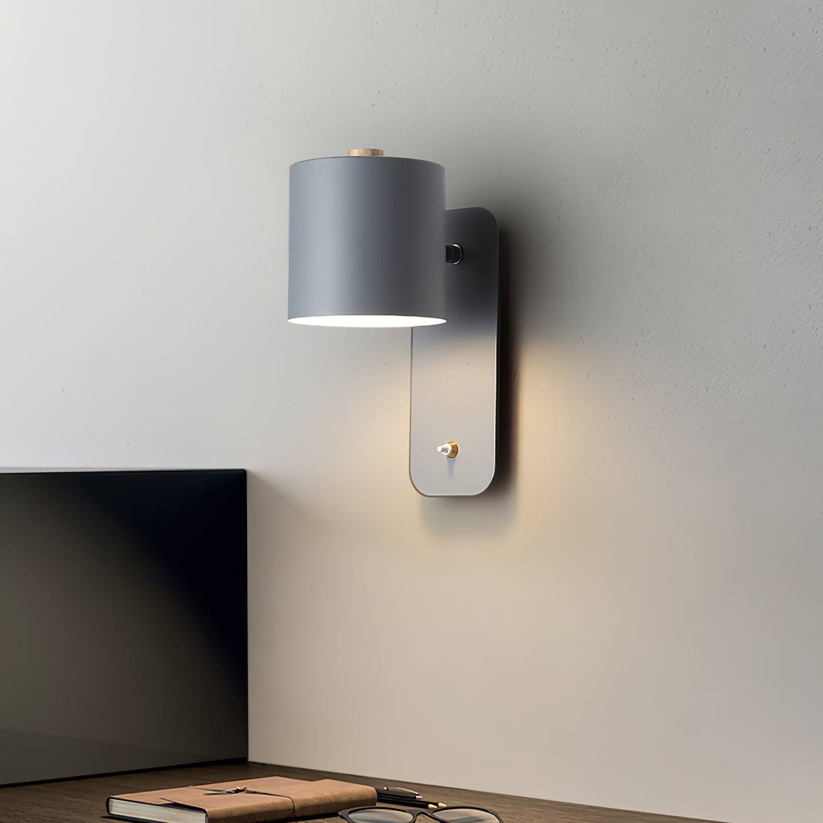 Wandlamp Scandinavisch met Draaibare Kap 350° en Ingebouwde Schakelaar