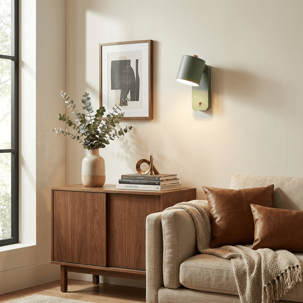 Wandlamp Scandinavisch met Draaibare Kap 350° en Ingebouwde Schakelaar
