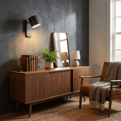 Wandlamp Scandinavisch met Draaibare Kap 350° en Ingebouwde Schakelaar