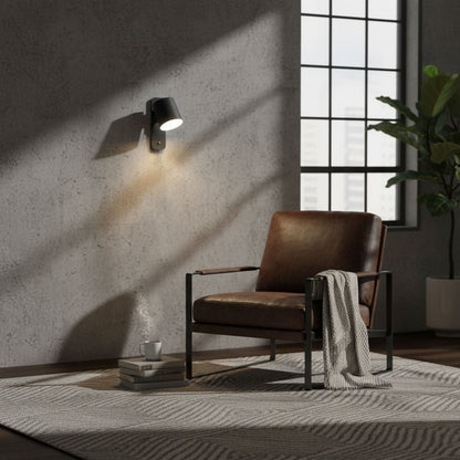 Wandlamp Scandinavisch met Draaibare Kap 350° en Ingebouwde Schakelaar