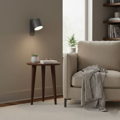Wandlamp Scandinavisch met Draaibare Kap 350° en Ingebouwde Schakelaar