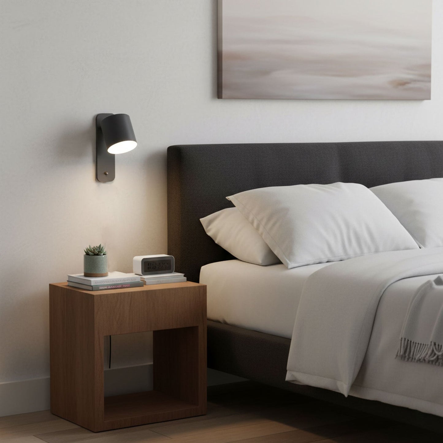 Wandlamp Scandinavisch met Draaibare Kap 350° en Ingebouwde Schakelaar