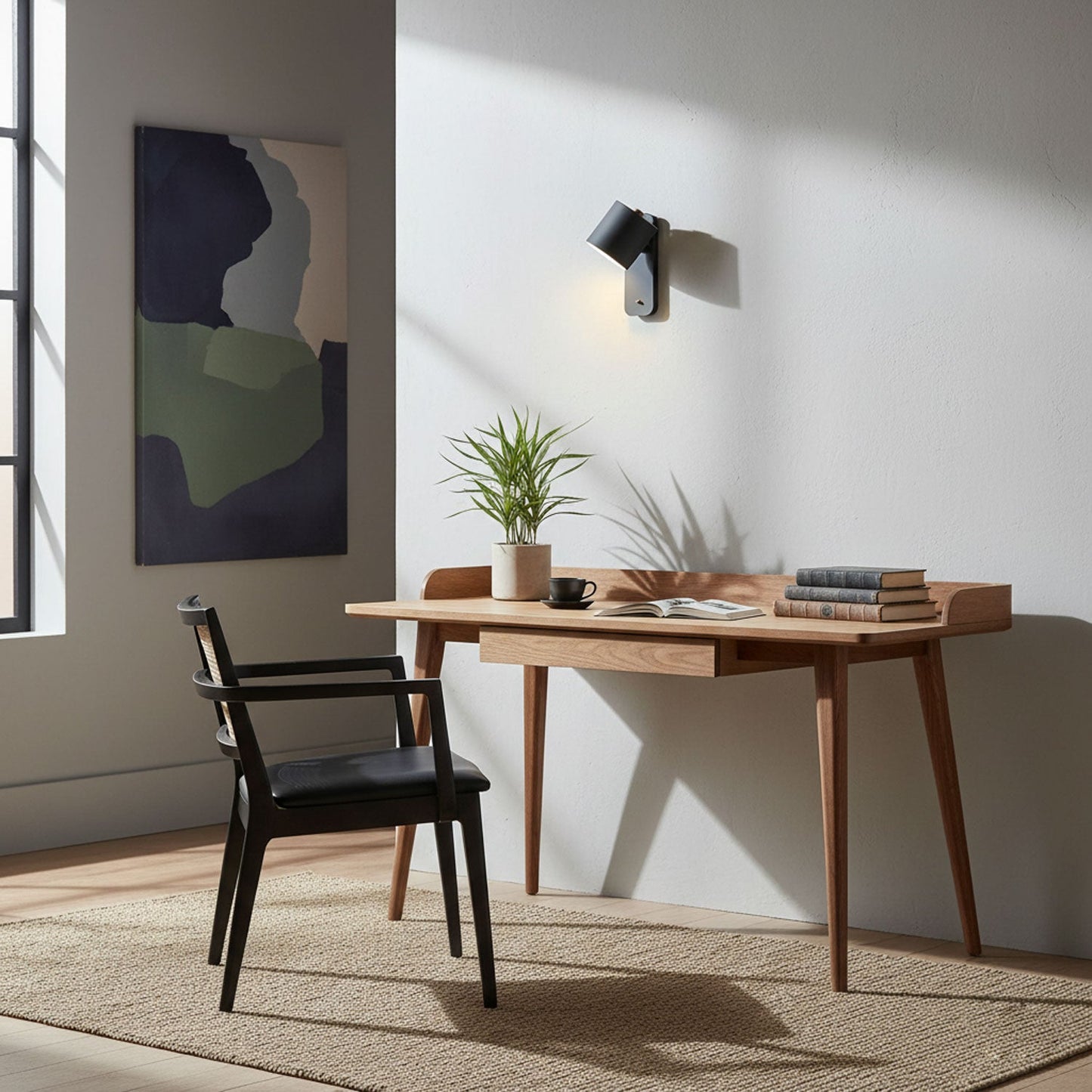 Wandlamp Scandinavisch met Draaibare Kap 350° en Ingebouwde Schakelaar