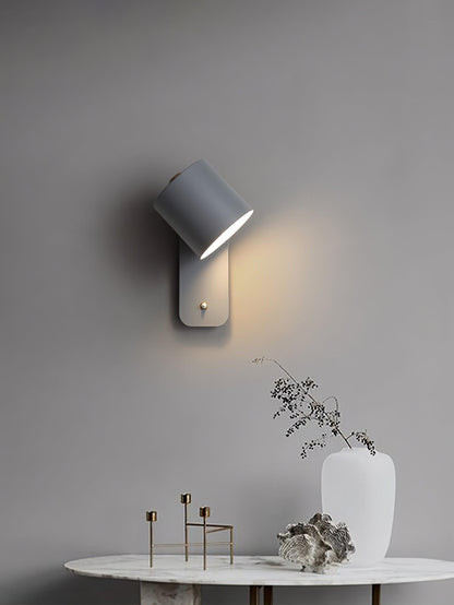 Wandlamp Scandinavisch met Draaibare Kap 350° en Ingebouwde Schakelaar